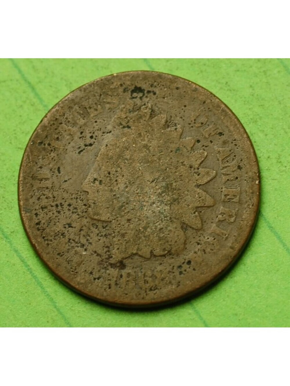 W696 1868 Indian Head Cent Penny 1c - Check Out Our Store